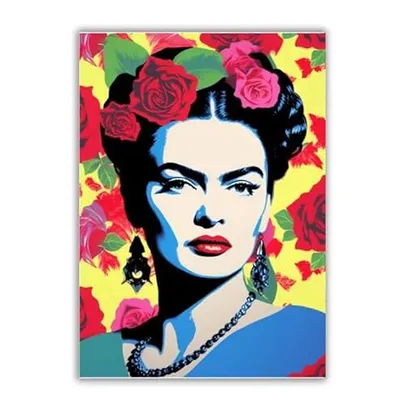 Placa Decorativa Frida Kahlo MDF 20x30