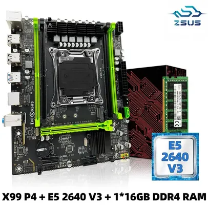 [TAXA INCLUSA] PLACA MÃE + CPU Xeon E5 2640 V3 CPU, DDR4