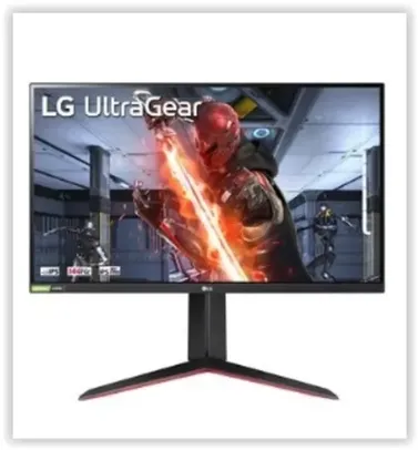 Monitor Gamer LG UltraGear 27 Full HD, 144Hz, 1ms, IPS, HDMI e DisplayPort, HDR 10, 99% sRGB, FreeSync Premium, VESA - 27GN65R
