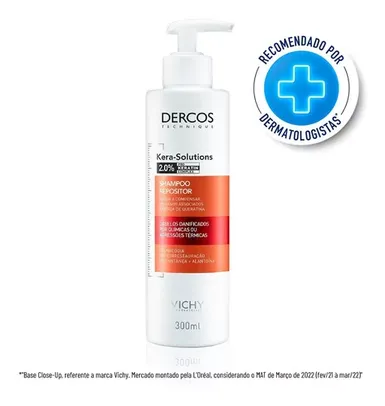 Shampoo Repositor Dercos Kera Solutions Pro Keratin Complex 300ml Vichy