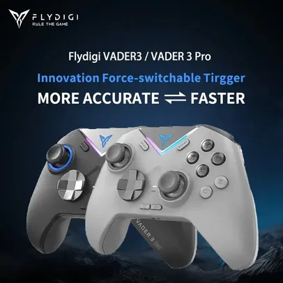 [Com taxas] Controle Sem fio Flydigi VADER 3 PRO com Botões Extra (Switch, PC, Steam, IOS Jogos e Videogames)