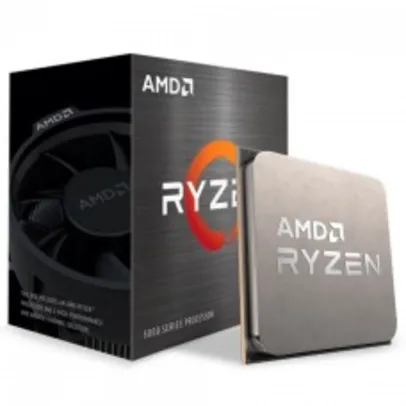 Processador AMD Ryzen 5 5600, 3.5GHz (4.4GHz Turbo), 6-Cores 12-Threads, Cooler Wraith Stealth, AM4, 100-100000927BOX