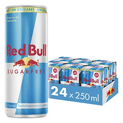 (APP) Pack de 24 Latas Red Bull Energético, Sem Açúcar, 250ml
