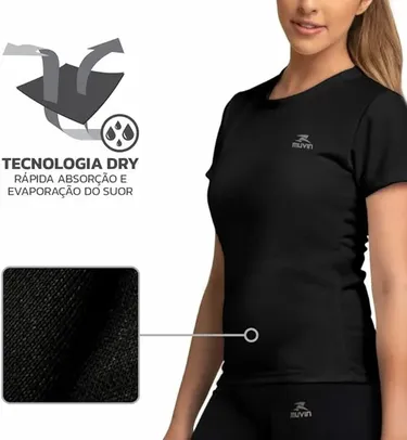 [ PRIME ] Camisetas Dry Basic SS FPS 50 Muvin Manga Curta Feminina Proteção Solar UV50 – Camiseta Para Academia Treino Funcional Secagem Rápida