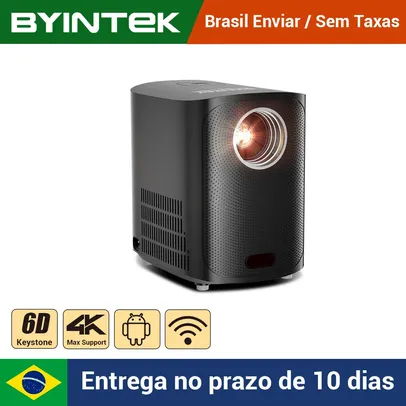 [Do Brasil/Moedas] Projetor BYINTEK X20 Portátil Mini LED Inteligente Android Wifi