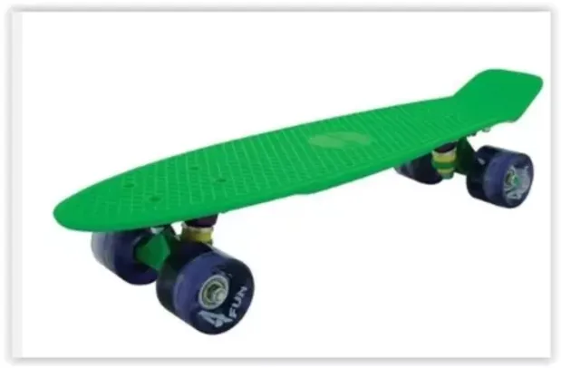 Skate Cruisers 4Fun Green 22 Led - 4 Fun Skateboards