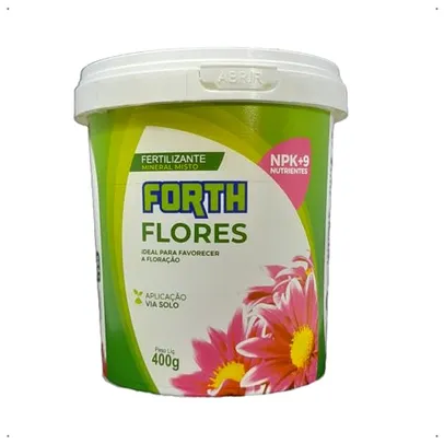 (R$9,34 Mais por Menos) Fertilizante Adubo Forth Flores 400 Gramas - Balde
