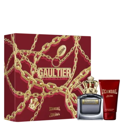 Conjunto Scandal Pour Homme Jean Paul Gaultier Masculino - EDT 100ml + Gel de Banho 75ml