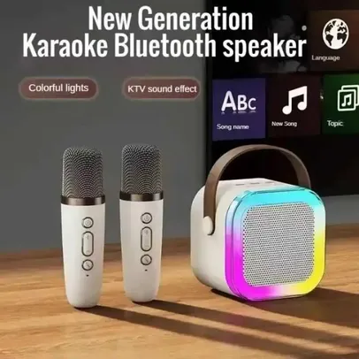 [Já Com Impostos] K12 Máquina de Karaoke Portátil Bluetooth 5.3 PA Sistema de Altifalantes, 1 2