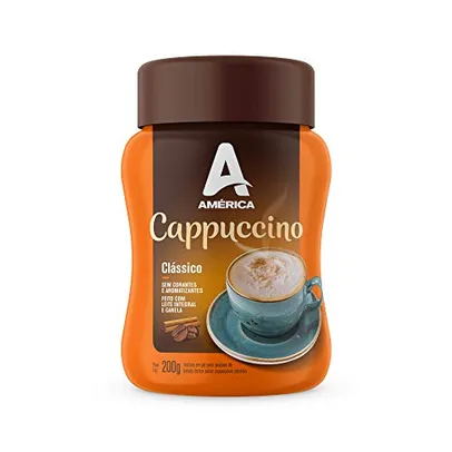 [REC / Leve +Por- R$7.9 ] Cappuccino em Pó América Clássico Pote 200 g