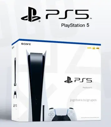 Console Playstation 5 Sony, SSD 825GB, Controle sem fio DualSense, Com Mídia Física, Branco - 1214A