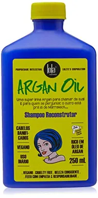 [REC R$18.2] Lola Cosmetics Argan Oil Shampoo Reconstrutor Argan E Pracaxi 250ml