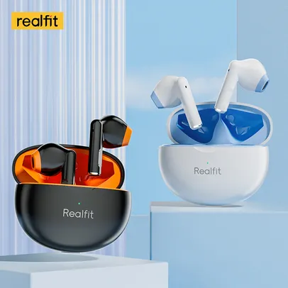 [ Taxa Inclusa ]Realfit F2 Fone De Ouvido Bluetooth Excelente Qualidade HIFI TWS Wireless Ear