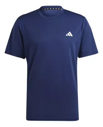 Camiseta Treino Manga Curta Logo-azul adidas (GG)