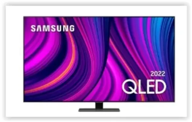 Smart TV Samsung 55 Polegadas QLED 4K, 4 HDMI, 2 USB, Wi-Fi, Bluetooth, Modo Game, IA, Alexa e Google Assistente, Preto - QN55Q80BAGXZD