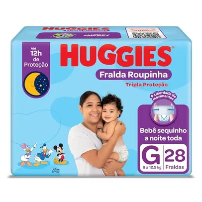 FRALDA HUGGIES ROUPINHA G - 28UND