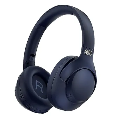 Fone de Ouvido Bluetooth QCY H3 ANC, 5.3 com Microfone, Certificação Hi-Res Audio, Conexão Multipontos, 60 horas reprodução (Azul)