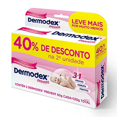 [PRIME] Dermodex Pomada Para Prevenção De Assaduras Prevent - 120G (2X60G)