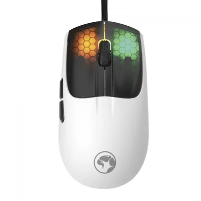 Mouse Gamer Marvo M727, RGB, 12.000 DPI, 6 Botões Programáveis