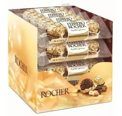 Bombom Ferrero Rocher T3 48 Unidades (caixa 16 X 3 Unid)