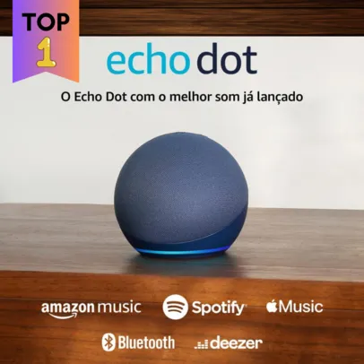Alexa Echo Dot 5ª Geração Caixa de Som Inteligente Original Casa Moderna