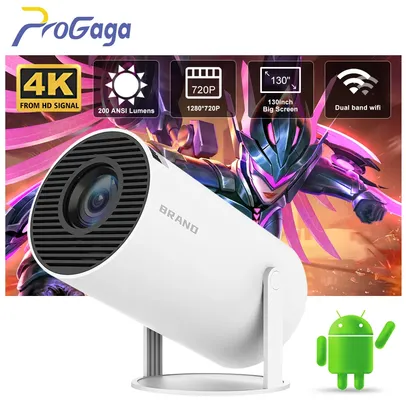[SEM TAXA / G. Pay] Projetor HY300 Portátil com Android, Bluetooth, WIFI e Espelhamento de Tela