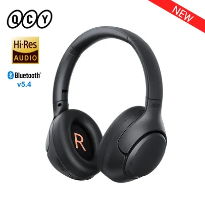 Headset Sem Fio QCY H3 ANC, Bluetooth 5.4, Hi Res Audio, Cancelamento de Ruído
