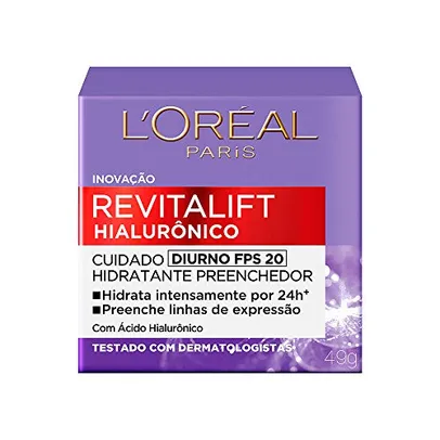 [Recorrência] L'Oréal Paris Revitalift Hialurônico Diurno FPS 20 - Creme Facial Anti-Idade 49g