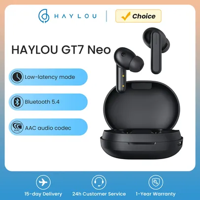 [Taxa inclusa] HAYLOU GT7 Neo TWS Fones De Ouvido Sem Fio
