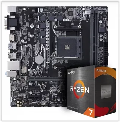 Kit Upgrade, AMD Ryzen 7 5700G + Placa Mãe A520