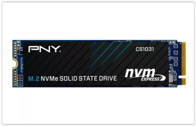 SSD PNY CS1031, 500GB, M.2 NVMe, Leitura 2400MBs e Gravação 1750MBs, M280CS1031-500-CL
