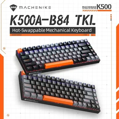 [Imposto incluso] Machenike K500A-B84 Teclado Mecânico 75% TKL Hot-Swappable Wired Gaming