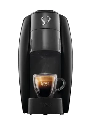 Cafeteira Espresso LOV Preta Automática Logo Cromado 127V - TRES 3 Corações