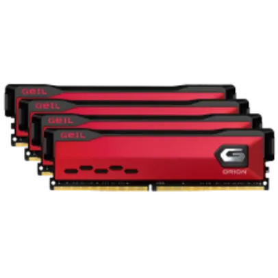 4 x Memória DDR4 Geil Orion, 32GB (4x8GB) 3000MHz, Red, GAOR48GB3000C16ASC