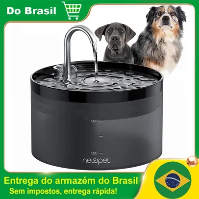 [Do Brasil/ Moedas] Bebedouro para Cães e Gatos com Sistema de Filtragem 2L