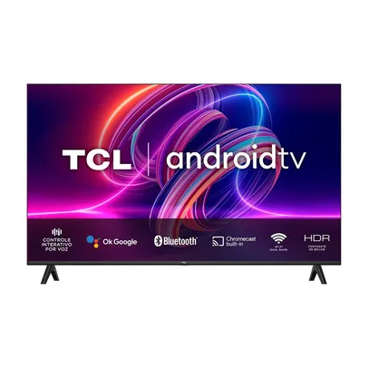 Smart TV TCL S5400A 43' LED FHD, HDMI e USB, Bluetooth, Wi-Fi, Android, Dolby Áudio, HDR