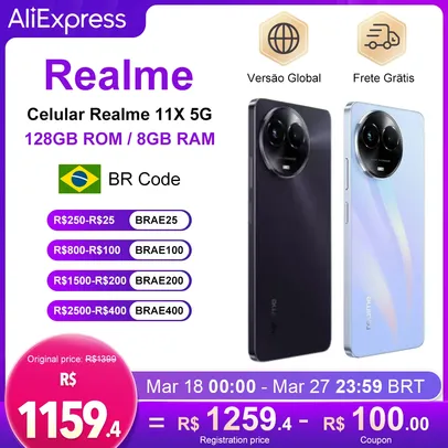 Smartphone Realme 11X 5G 128GB/8GB RAM