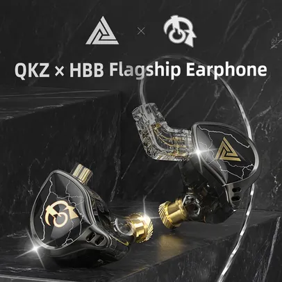 Fone de ouvido - QKZ X HBB , IEM HIFI, assinatura basshead - AliExpress