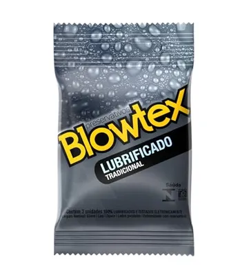 [Recorrência] Preservativo Lubrificado, Blowtex, Branco, 3 Unidades