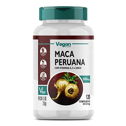 (REC) Maca Peruana Pura Original 500mg 120 Comprimidos Vegano Nutralin