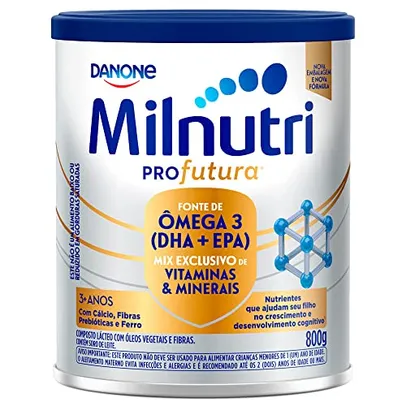 Danone Nutricia Milnutri Profutura - Composto Lácteo desenvolvido para crianças à partir dos 3 anos, 800g
