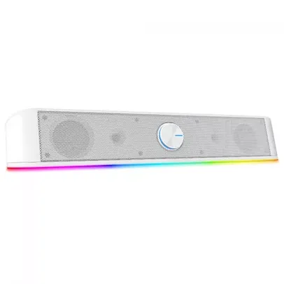 Soundbar Gamer Redragon, Adiemus GS560W, RGB, Stereo 2.0, USB, 3.5mm, White