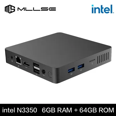 MLLSE-Mini PC Intel Celeron, CPU N3350, 6 GB de RAM, ROM 64 GB