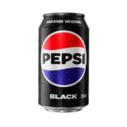 Refrigerante PEPSI Black sem açúcar lata 350 ml