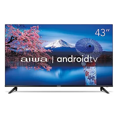 Smart TV Aiwa 43”, Android, Full HD, Borda Ultrafina, HDR10, Dolby Áudio - AWS-TV-43-BL-02-A