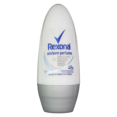 Rexona Desodorante Antitranspirante Roll On Sem Perfume 50Ml (A Embalagem Pode Variar)