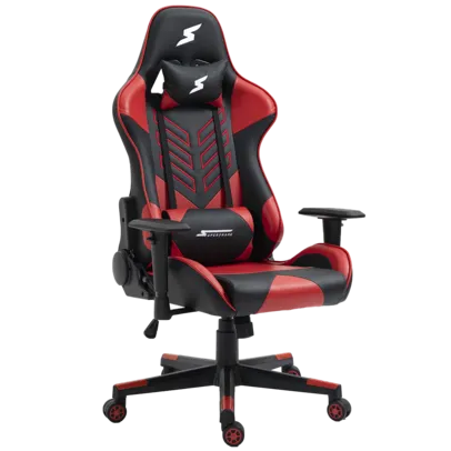 Cadeira Gamer SuperFrame Godzilla, Reclinável, Preto e Vermelho