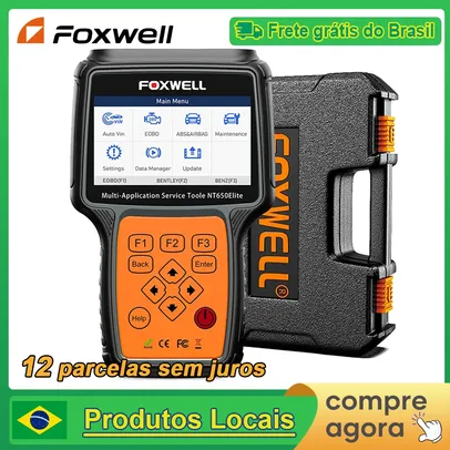 [Do Brasil / Gpay] Scanner Automotivo Foxwell Nt650 Elite Af Obd2 Em Português