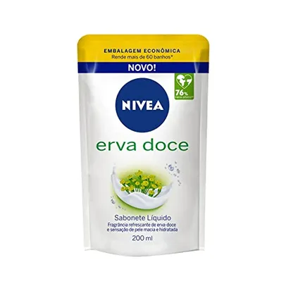 [Rec] NIVEA Sabonete Líquido Refil Erva Doce 200ml - Fragrância refrescante de erva-doce