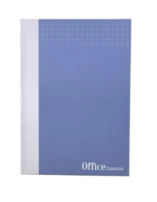 Conjunto com 3 cadernos A5 com capa dura preto e azul - Office Basics